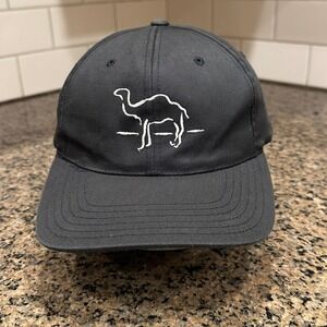 Camel Cigarettes Hat Snapback Cap Black White Logo Promo Tobacco Advertising VTG